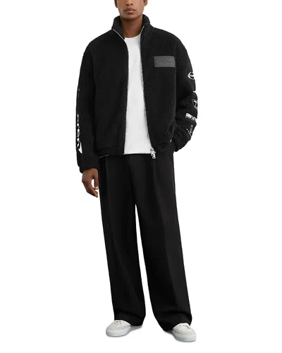 Reiss X Mclaren Regular Fit Logo Speedmark Jacket In Black