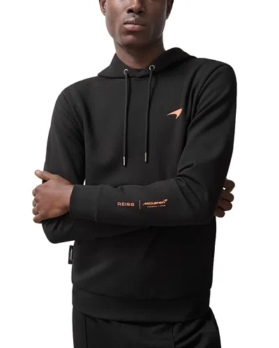Reiss X Mclaren Speedmark Apex Regular Fit Hoodie In Black