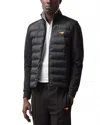 Reiss X Mclaren Speedmark Regular Fit Mayer Quilted Hybrid Jacket In Black