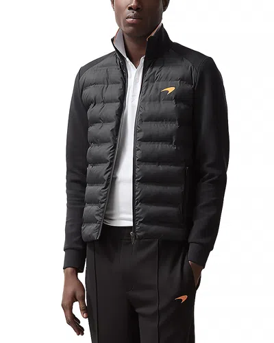 Reiss X Mclaren Speedmark Regular Fit Mayer Quilted Hybrid Jacket In Black