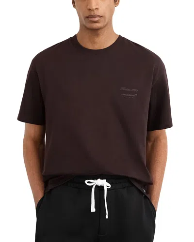 Reiss X Mclaren Unisex Stirling T Shirt In Brown