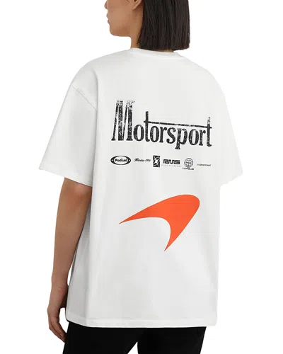 Reiss X Mclaren Unisex Stirling T Shirt In White