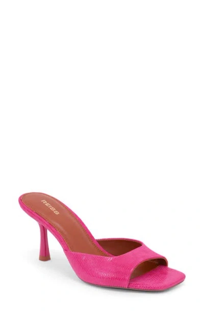 Reiss Yasmin Slide Sandal In Pink