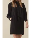 Reiss Yolanda Plain Tie Neck Dress