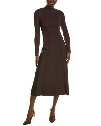 Reiss Zaya Dress In Burgundy