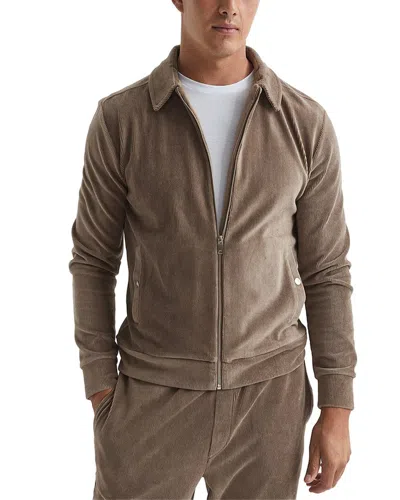 Reiss Zermatt Jacket In Brown