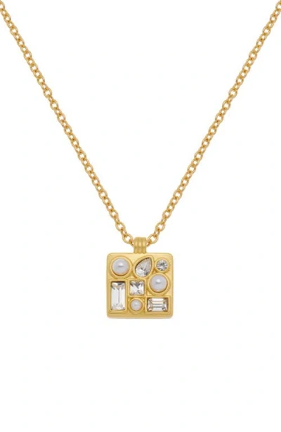 Reiss Zina Zoraya Pendant Necklace In Gold