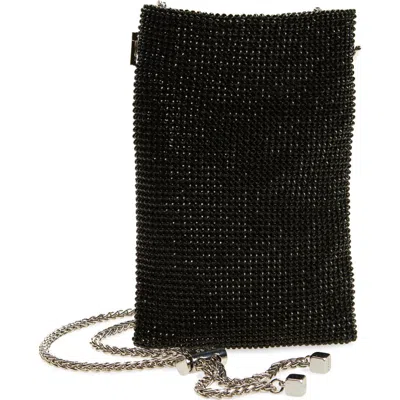 Reiss Zuri Embellished Convertible Shoulder Bag In Black