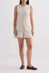 Reistor Cotton Tweed Shorts In Chestnut Twist