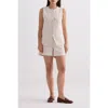 Reistor Cotton Tweed Vest Jacket In Chestnut Twist