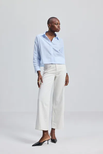 Reistor Crop It Like It's Hot Shirt In Stripes