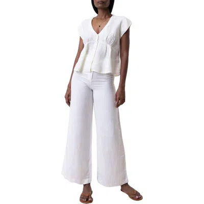 REISTOR REISTOR DEEP V-NECK SHORT TOP