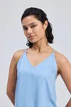 Reistor Endless Sunday Top In Denim In Blue