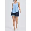 Reistor Endless Sunday Top In Denim In Ocean Blue