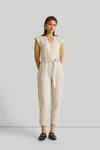 Reistor Evening Chai Jumpsuit In Light Beige In Beige