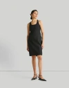 Reistor Fitted Knee Length Dress In Black