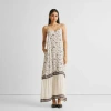 Reistor Flowy Maxi Dress In Noir Wildflowers