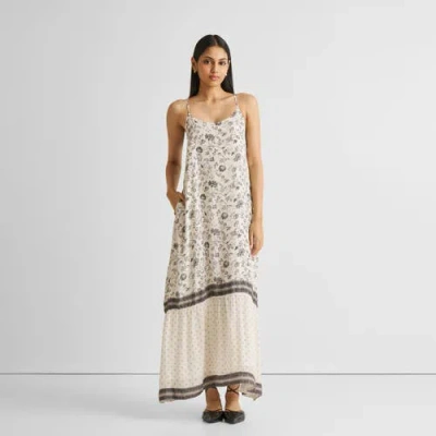 Reistor Flowy Maxi Dress In Noir Wildflowers