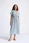 Reistor Maxi Gathered Dress In Multi