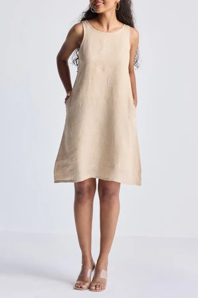 Reistor Hemp Short Dress With Back Lace