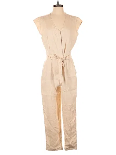 Pre-owned Reistor Jumpsuit In Tan