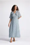 Reistor Maxi Gathered Dress In Multi