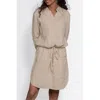Reistor Meet Me By The Cliff Dress In Sand Beige