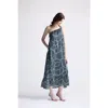 Reistor One Shoulder Midi Dress In Twirls And Twists