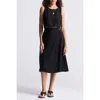 Reistor Overlap Midi Skirt In Black