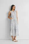 Reistor Perfect Resort Maxi Dress In Blue Florals In Blue