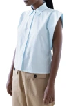Reistor Perfect Summer Button Down Shirt In Blue