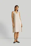 Reistor Reading Tea Leaves Dress In Ecru In Beige