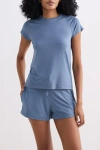 Reistor Regular Fit Essential Knit Shorts In Blue