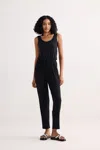 Reistor Relaxed Drawstring Jumpsuit In Black
