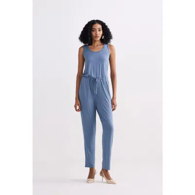 REISTOR REISTOR RELAXED DRAWSTRING JUMPSUIT WITH INCUT SLEEVES