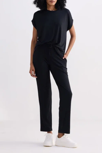 Reistor Relaxed Fit Tee Set In Black