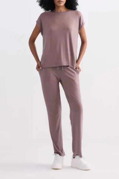 Reistor Relaxed Fit Tee Set In Brown