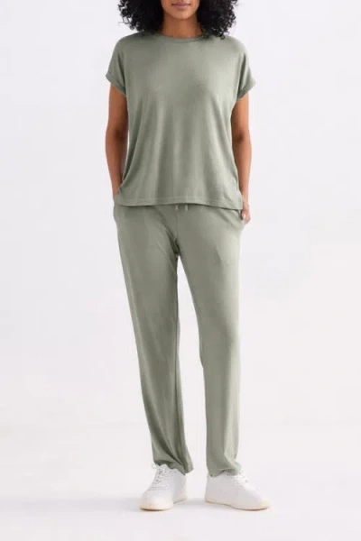 Reistor Relaxed Fit Tee Set In Green