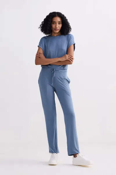 Reistor Relaxed Tee Set In Blue