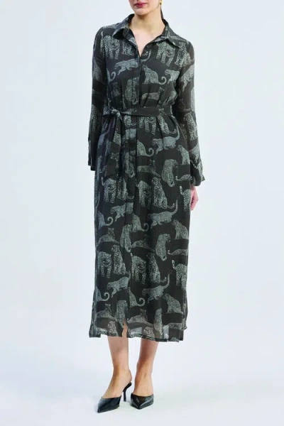 Reistor Relaxed-fit Shirt Dress In Black