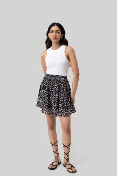 Reistor Shirt Dress With Balloon Sleeves In Black