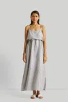Reistor Strappy Maxi Dress In Grey