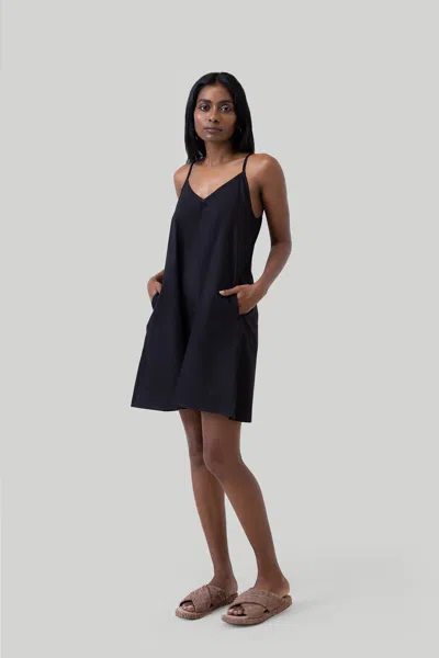 REISTOR SHORT TENT DRESS IN BLACK