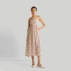 Reistor Women's Strappy Gathered Printed Midi Dress In Multicolored Florals