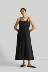 Reistor Strappy Maxi Dress In Black In Black