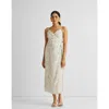 Reistor Strappy Wrap Dress In Lily Love