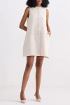 Reistor The Cotton Tweed Shift Dress In Chestnut Twist