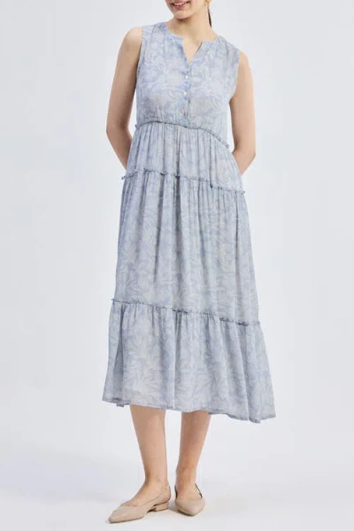 Reistor The Perfect Resort Floral Maxi In Periwinkle Bloom