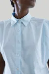 Reistor Women's Blue The Perfect Summer Button Down In Cotton In Blue