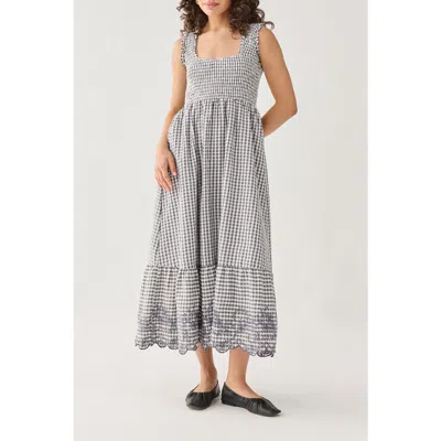 Reistor The Smocked Maxi Dress In Blue
